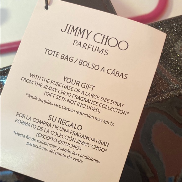 Jimmy Choo Black Glossy Tote Bag - Picture 2 of 4